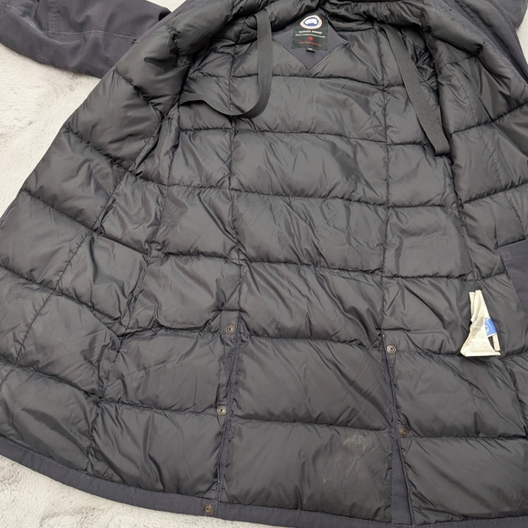 Canada Goose Kensington Parka Navy Jacket with Fur Size MD - Picture 12 of 13